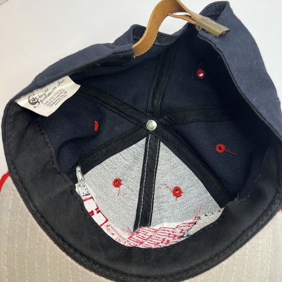 Vintage 90s CHP USA 50 Star Flag Embroidered Trucker Hat Cap SnapBack Trucker - Picture 16 of 16